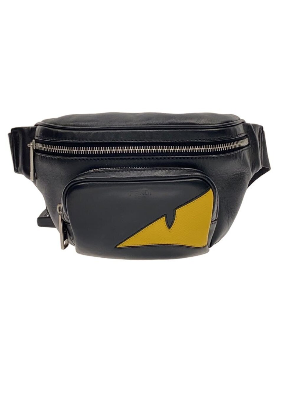 Fendi Monster Eye Waist Bag Leather Black